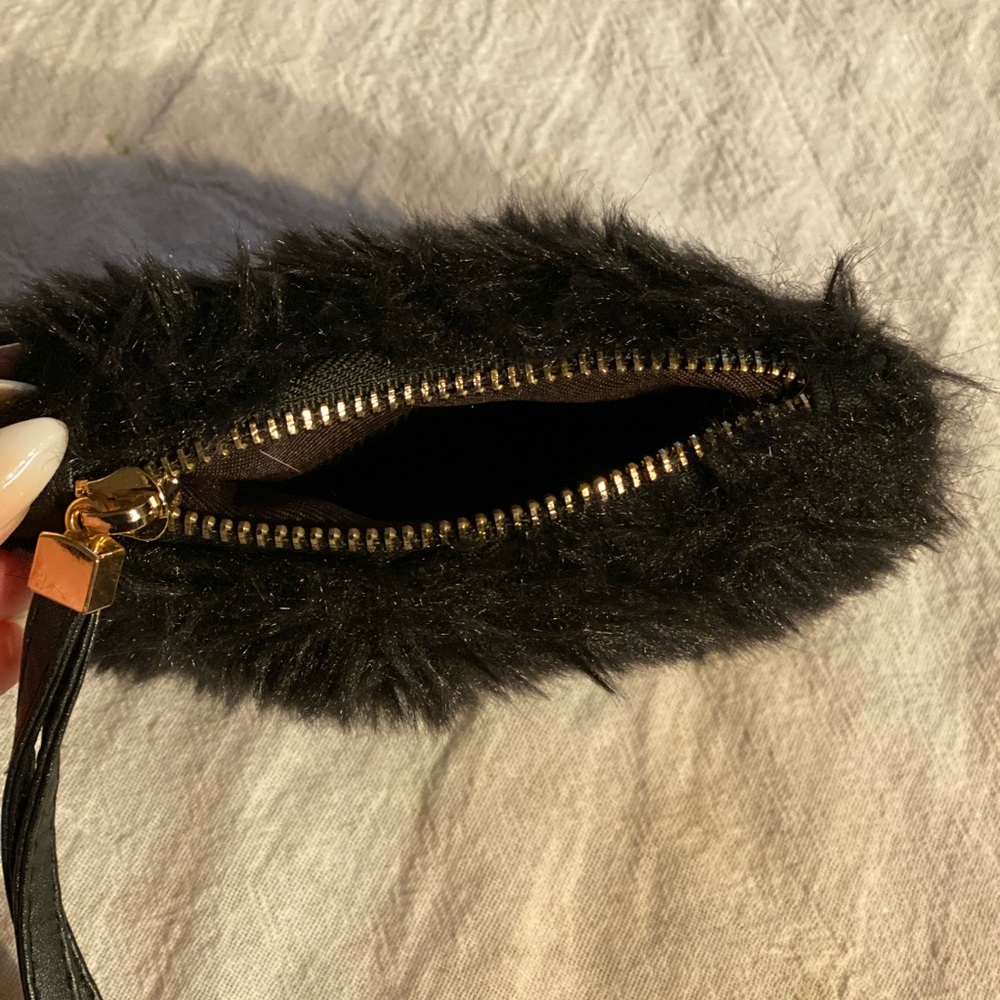 Mini Black Fur Purse